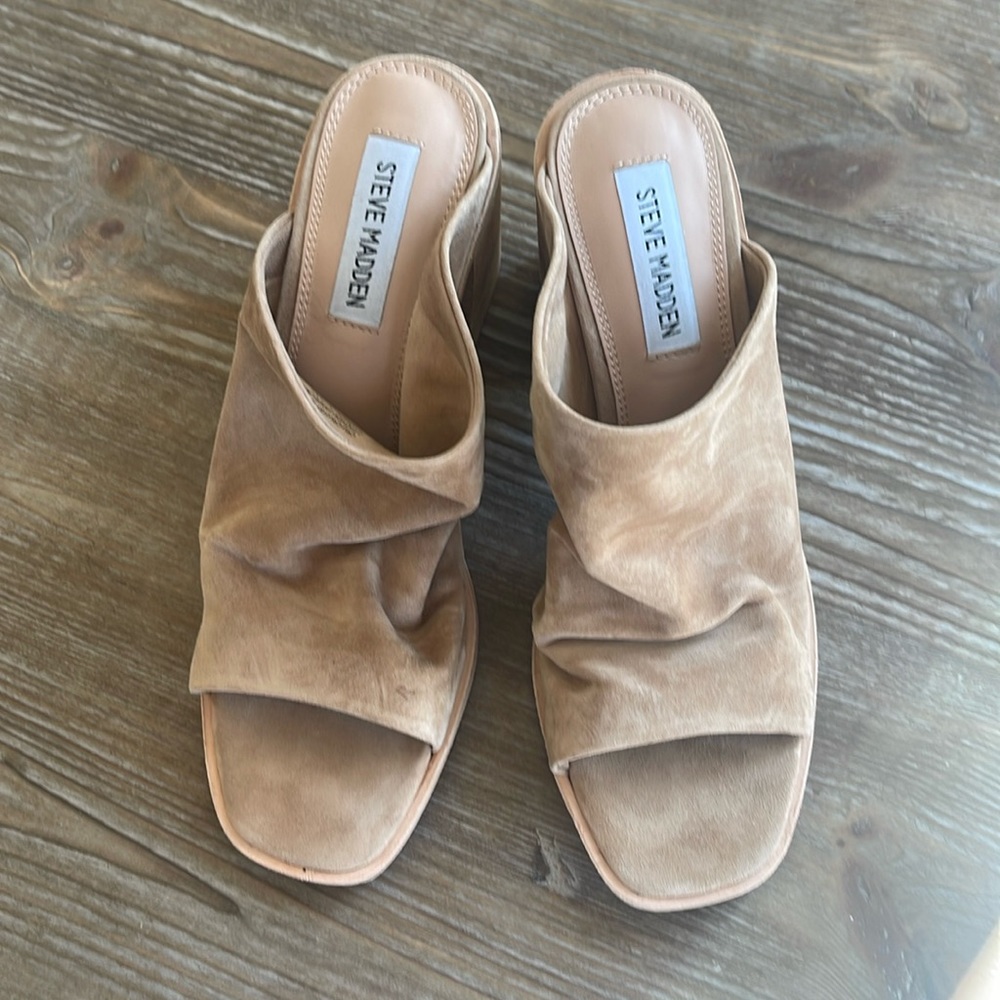 Steve Madden, open toe heel slides, size 8.5